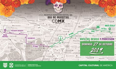 Esta Es La Ruta Del Desfile Internacional De Día De Muertos Redcapitalmx