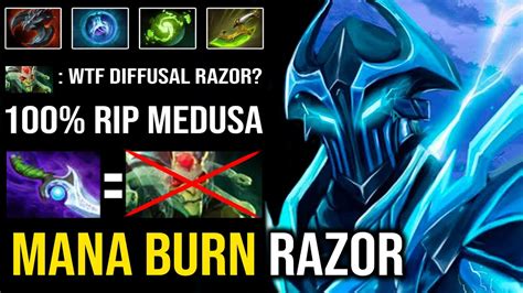 Wtf St Item Diffusal Razor Shocking Dps Mana Burn Ez Counter Medusa