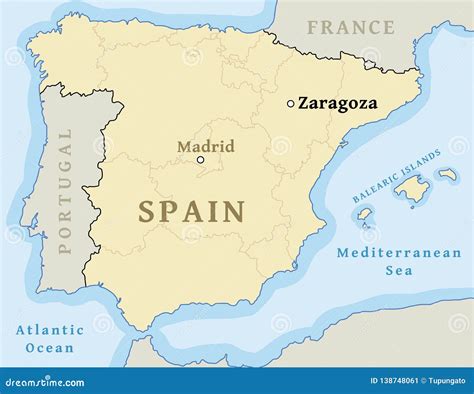 Zaragoza map location stock vector. Illustration of locator - 138748061