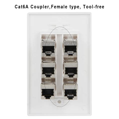 Cat A Wall Plate Port Ethernet Siding Cat Cat A White With Mounting