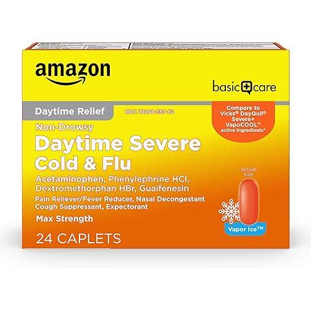 Amazon Amazon Basic Care Cold And Flu Relief Daytime And