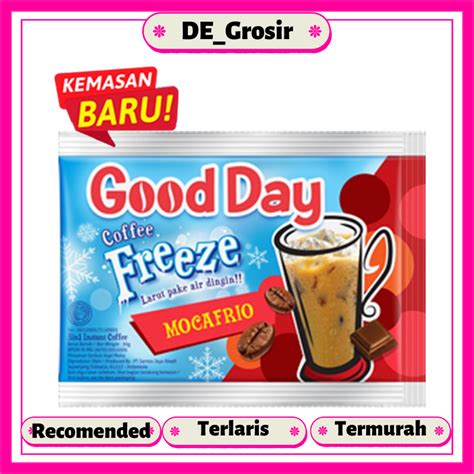 Jual Good Day Freeze Mocafrio Gr Dapat Renceng Isi Pcs Shopee