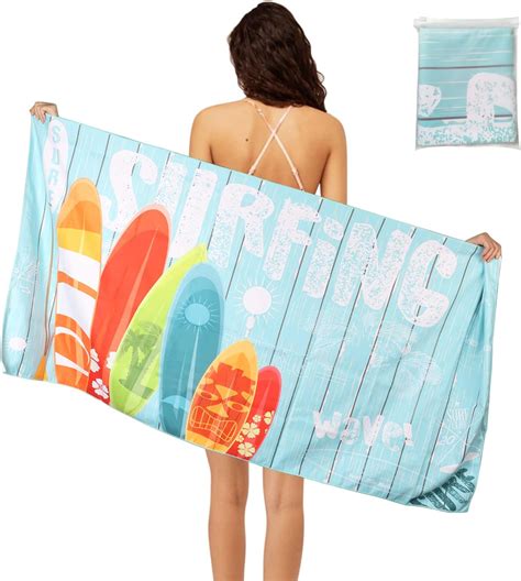 Kaket Beach Towels For Adults Microfibre Beach Towels Sand Free Fast