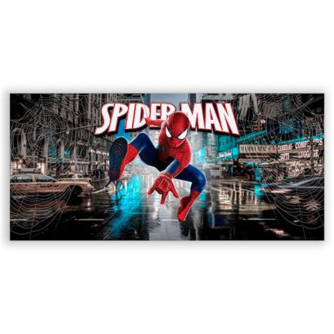 Painel Retangular Homem Aranha Sublimado 3D Sublitex painéis