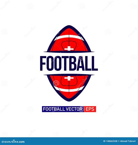 Football Logo Vector Template Design Illustration Stock Vector