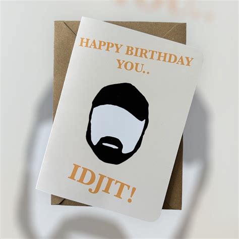 Bobby Singer You Idjit Birthday Card Supernatural Show Birthday Card Birthday Card Supernatural