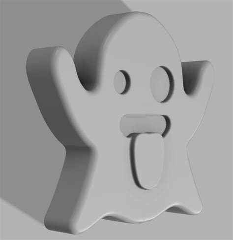 Stl File Ghost Emoji 👻・3d Printing Idea To Download・cults