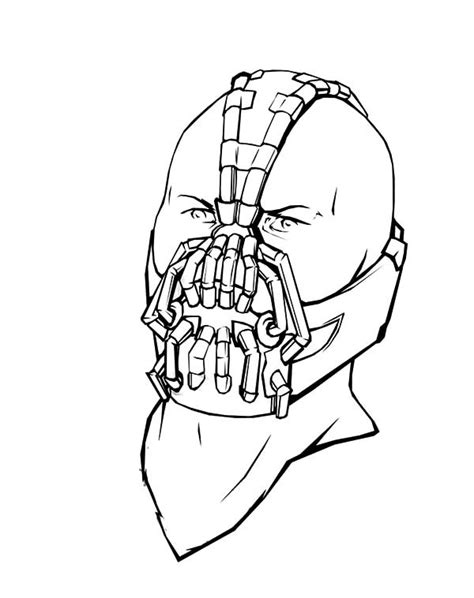 Bane Mask Drawing at GetDrawings | Free download