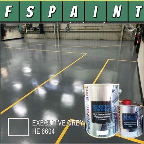 EXERCUTIVE GREY 0104 5L HEAVY DUTY EPOXY FEDERAL PAINT WATERPROOF