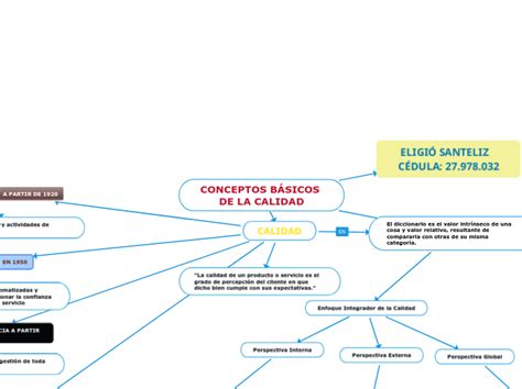 Conceptos B Sicos De La Calidad Mind Map