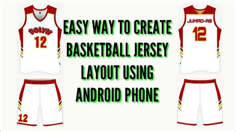 How To Layout Basketball Jersey Using Android Phone Paano Mag Layout