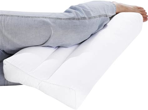 Hombys Knee Pillow For Side Sleepers With Groove Down Alternative