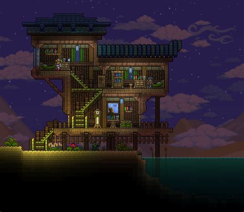 Oasis House Terraria Terraria House Design Terraria House Ideas