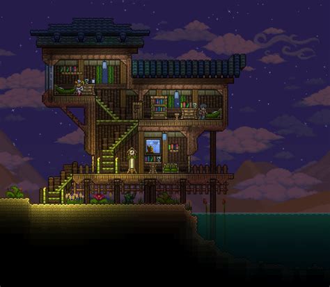 Oasis House : Terraria | Terraria house design, Terraria house ideas ...