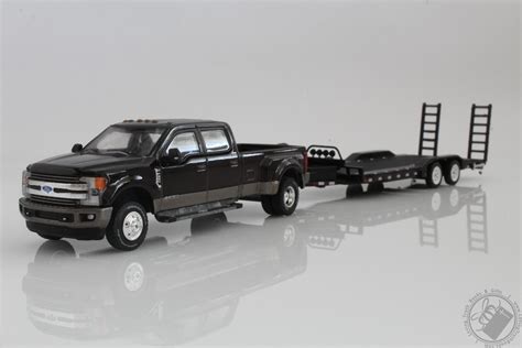 2018 Ford F 350 King Ranch Dually Pickup Truck With Car Hauler Trailer