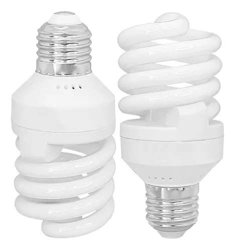 Lâmpada Compacta Fluor Espiral 15w 220v Frio 6500k E27 Luz Branco Frio