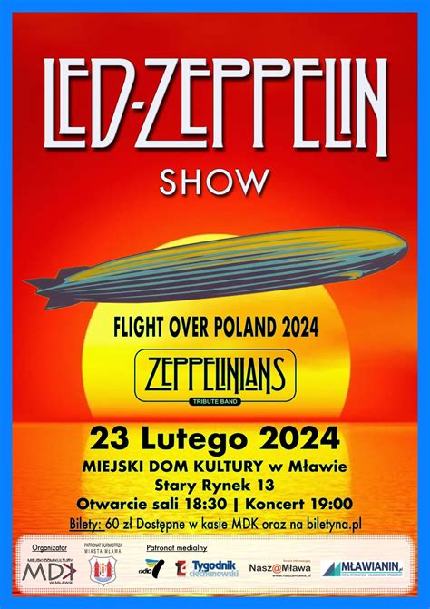 Koncert z muzyką legendarnej grupy LED ZEPPELIN Bilety już w sprzedaży