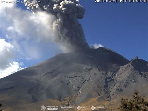 Tres Explosiones Y Exhalaciones La Actividad Del Popocat Petl Este