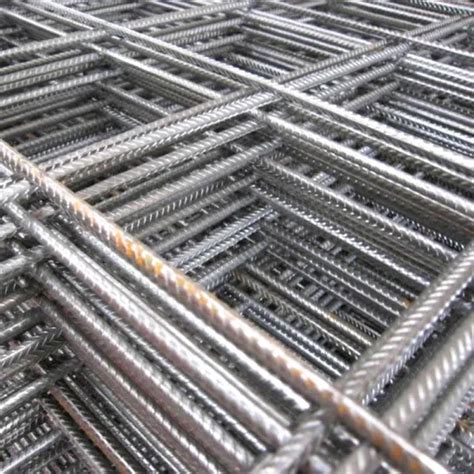 Rebar Steel Deformed Concrete Reinforcing Welded Mesh Factory Trench