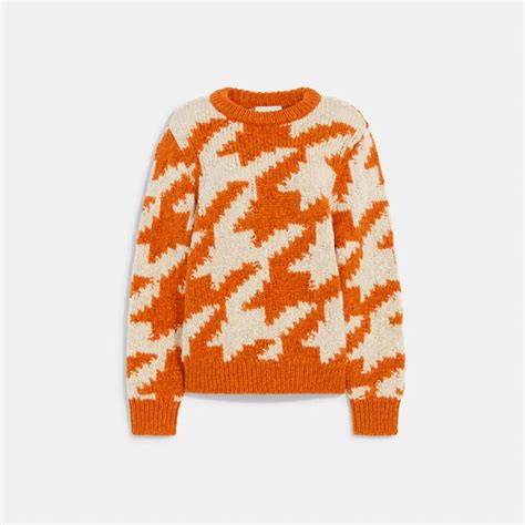 Coach® Houndstooth Sweater