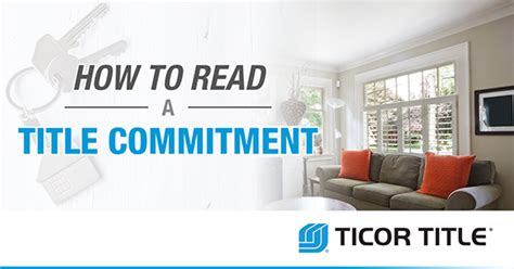 How To Read A Title Commitment Myticor