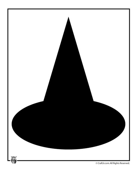 Witch Hat Halloween Template Woo Jr Kids Activities