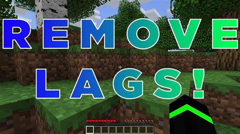 How To Remove Lags Minecraft YouTube