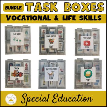 Task Box Bundle Life Skills Vocational Autism Special Education