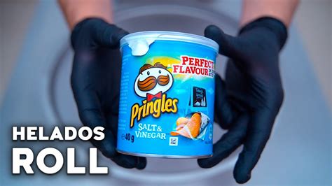 Helado De Pringles Salt And Vinegar Asmr Ice Cream Rolls Helado En Rollo Helado A La Plancha