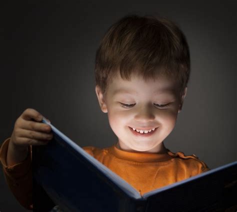 Boy Studing Table Blue Background Many Book Stock Photo By ©chepko