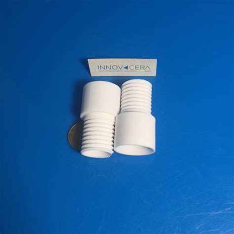 95 Alumina Ceramic Screw Thread Bushing Tube INNOVACERA