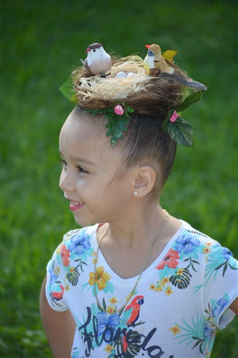 Bird's Nest for a crazy Hair Day at school.... | Crazy hair days, Crazy ...