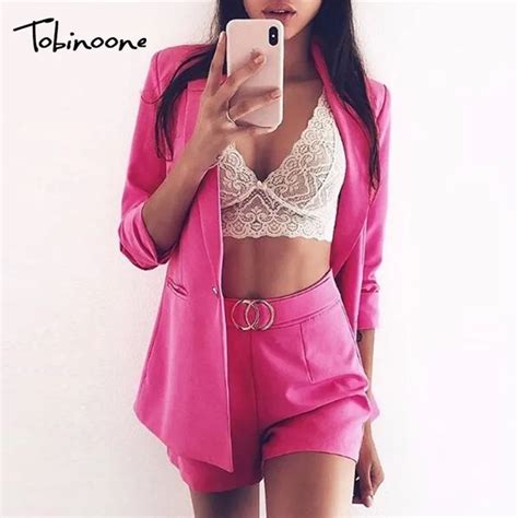 Discount Tobinoone Autumn Piece Set Women Elegant Official Suits