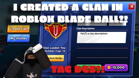 I Made A New Clan In Roblox Blade Ball Youtube