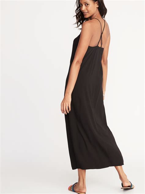 Sleeveless V Neck Maxi Shift Dress For Women Old Navy