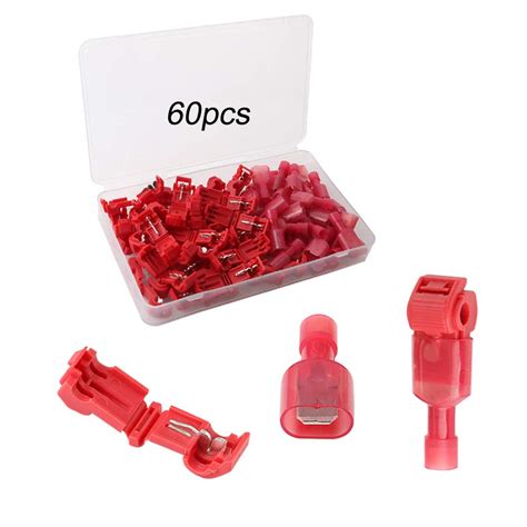 QitinDasen 60Pcs 30 Pairs Premium T Tap Wire Terminals Kit T Tap