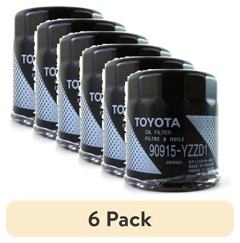 6 Pack Toyota Genuine Parts Engine Oil Filter 90915 YZZD1 Weight 0