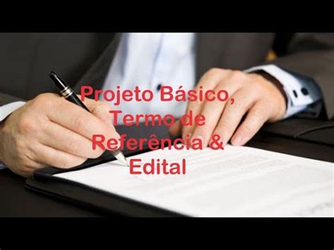 Termo De Refer Ncia Projeto B Sico E Edital Rc Consulting Assessoria