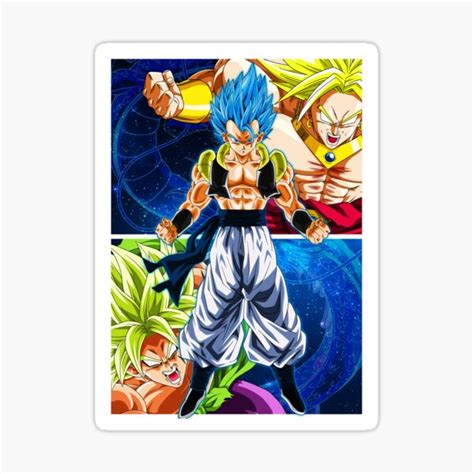 Gogeta Vs Broly Dragon Ball Sticker For Sale By A Untart Redbubble