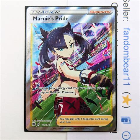 Marnie S Pride Full Art Trainer Card Swsh Brilliant Stars