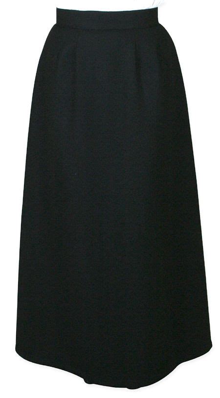 Constance Reversible Wool Skirt Black Long Wool Skirt Black Skirt