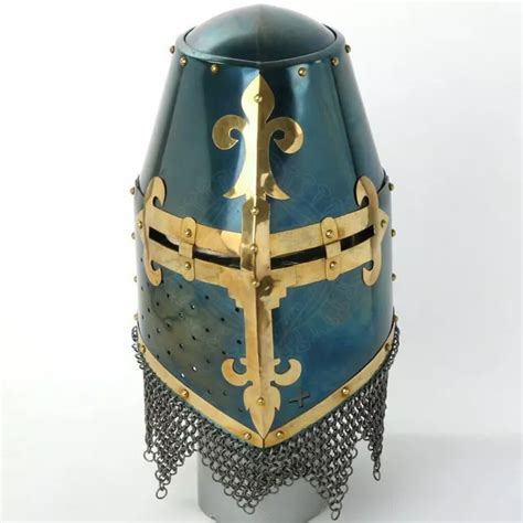 MÉDIÉVALE TEMPLIER CRUSADER Casque Jeu de Rôle Armure Bataille Warrior