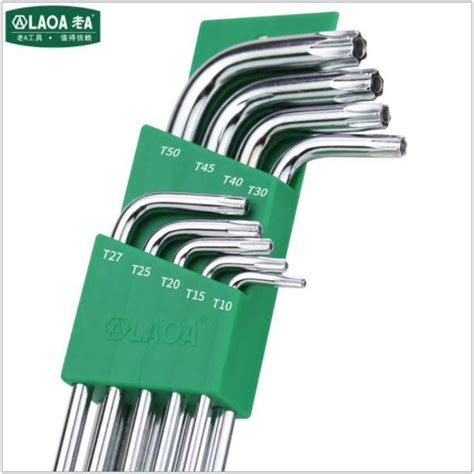 LAOA ประแจหกแฉก ประแจดาว Hex key L Wrenches for Torx Set T10 T15 T20