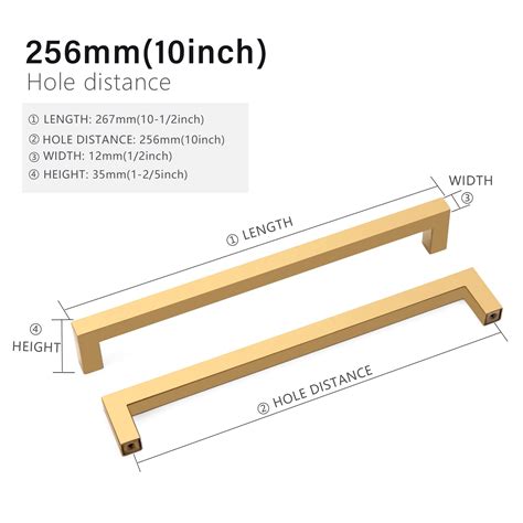 Snapklik Redunest Cabinet Pulls Gold Cabinet Handles Square