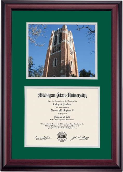 Amazon Ocm Diplomadisplay Premier Frame For Michigan State