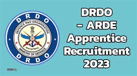 Drdo Arde Apprentice Recruitment For Freshers