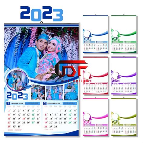 Jual Kalender Dinding 2024 Custom Free Design Desain Bebas Sesuka Hati Tanpa Minimal Order