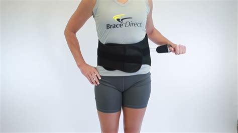 How To Wear The Lower Back Support Brace Youtube