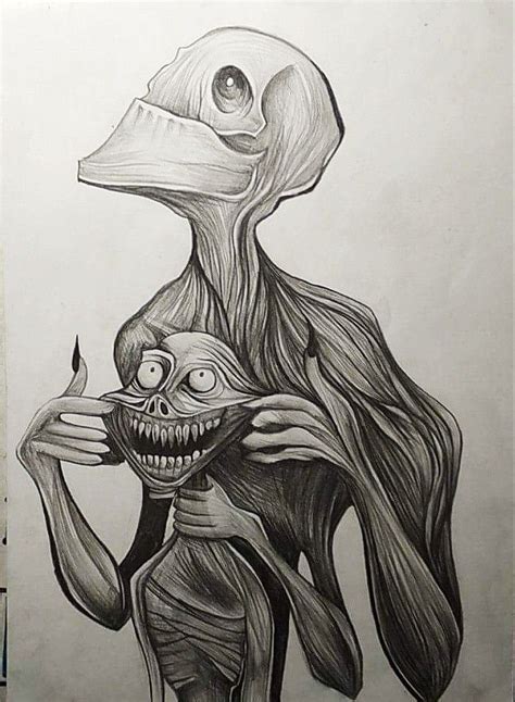 Creepy Sketches Scary Drawings Nature Art Drawings Art Drawings