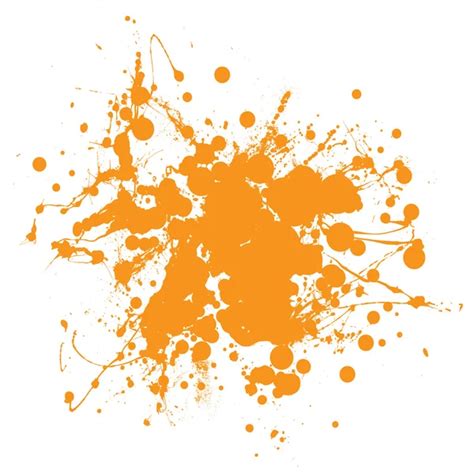 Orange Ink Splat Stock Vector Nicemonkey